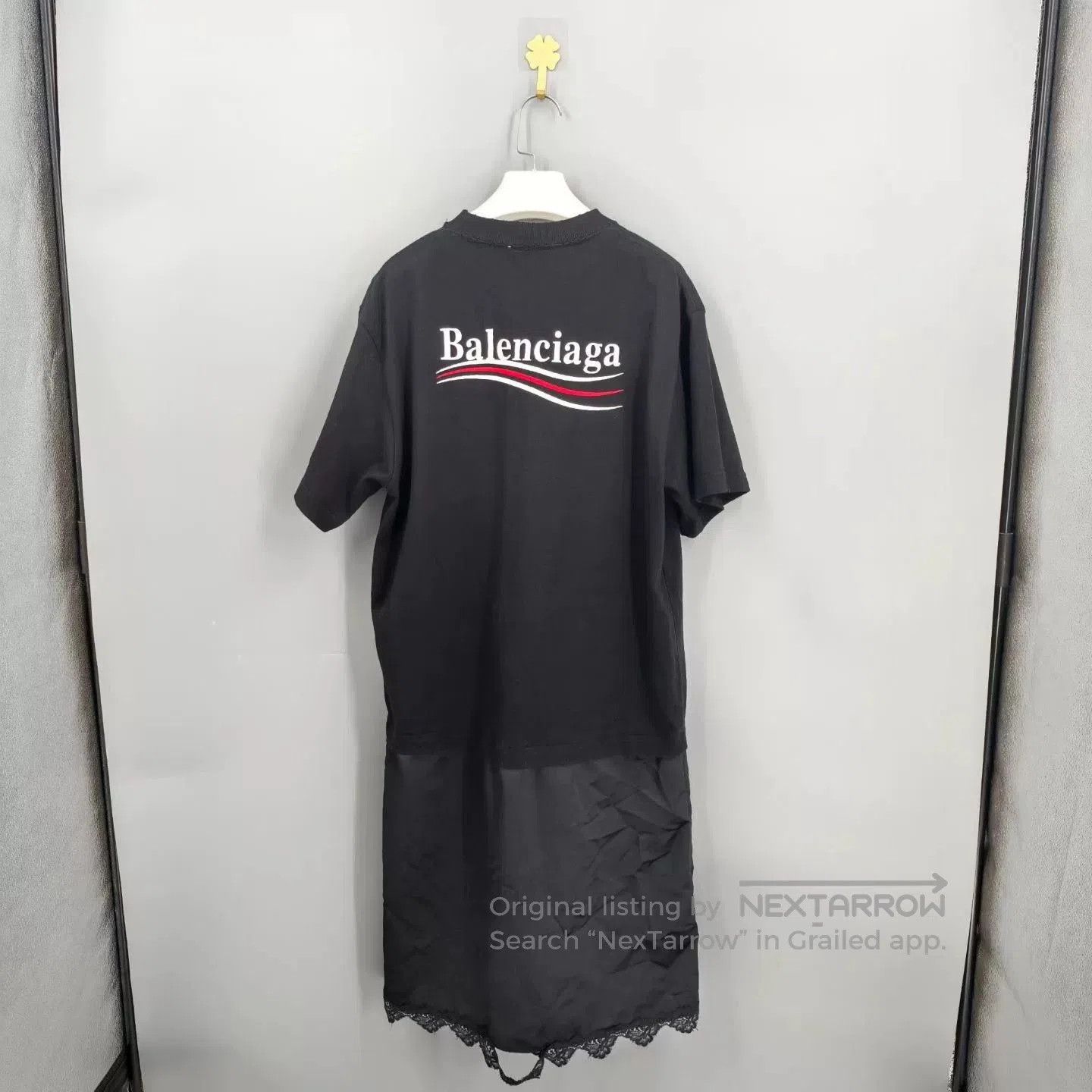 Balenciaga Balenciaga Political Campaign Vintage T-shirt Dress. Size M / US 6-8 / IT 42-44 - 2 Thumbnail
