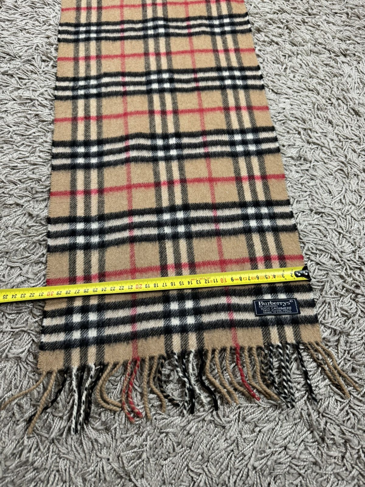 Burberry Vintage cashmere scarf Burberry’s 90s original luxury item Size ONE SIZE - 3 Thumbnail