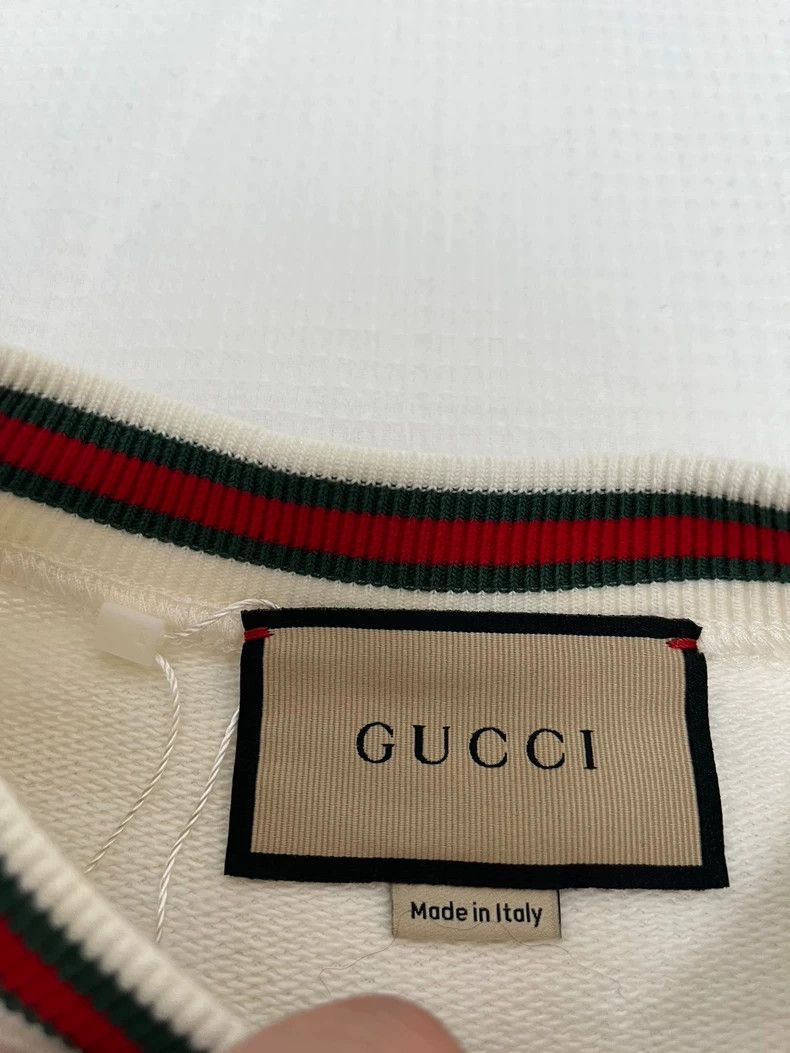 Gucci Gucci White round-neck sweatshirt 2502-Nextarrow Size US S / EU 44-46 / 1 - 2 Thumbnail