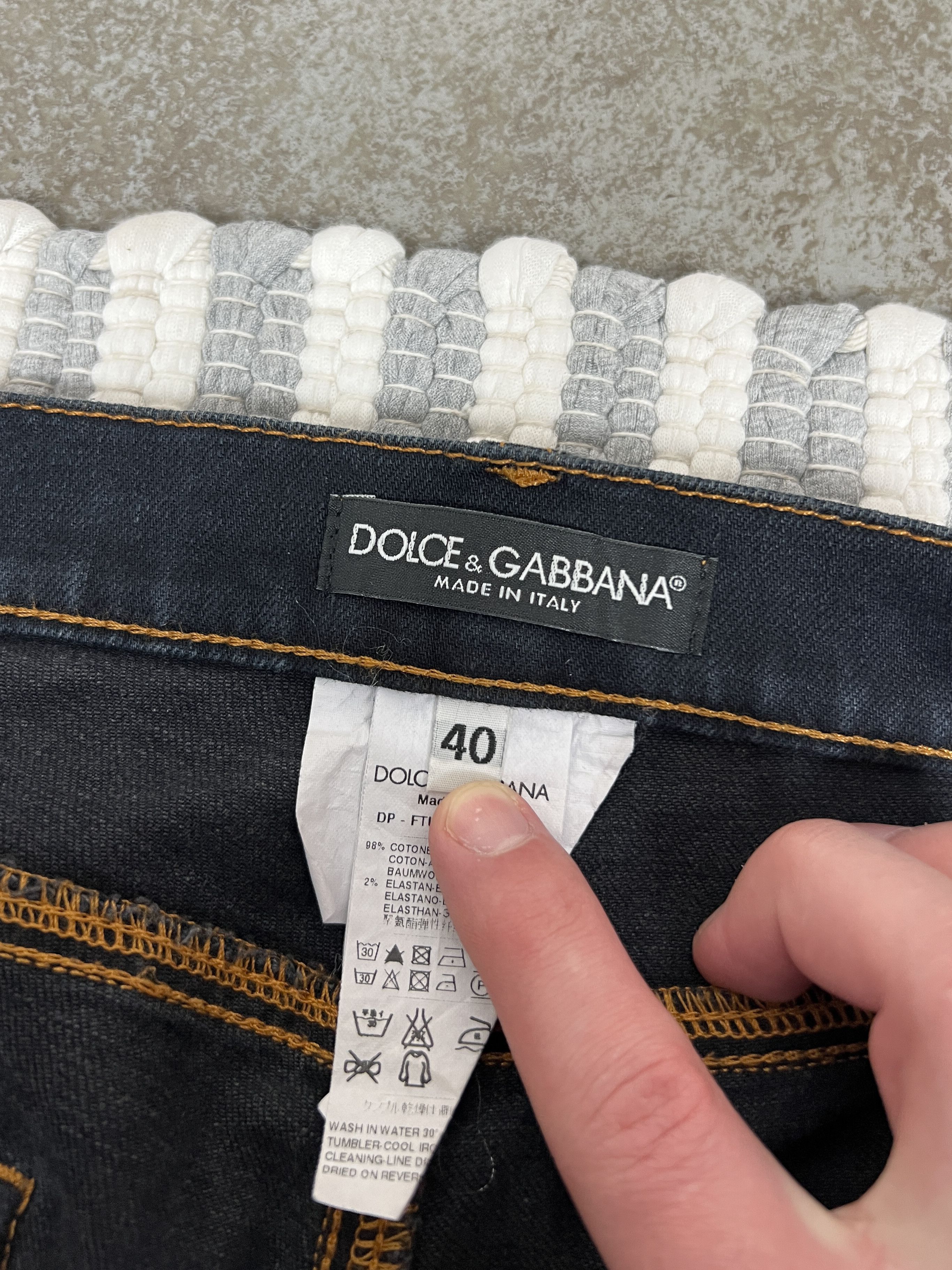 Dolce & Gabbana Vintage Dolce & Gabbana D&G Blue Denim Jeans Pants Size 27" / US 4 / IT 40 - 6 Thumbnail