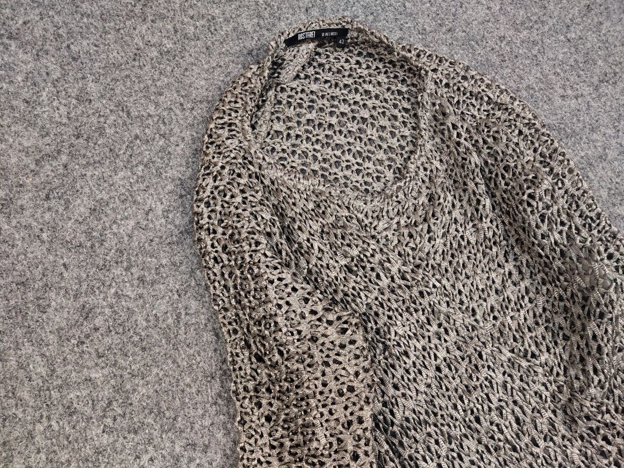 Japanese Brand Rostfrei Anett Rostel Avant Garde Mesh Asymmetric Sweater Size M / US 6-8 / IT 42-44 - 7 Thumbnail