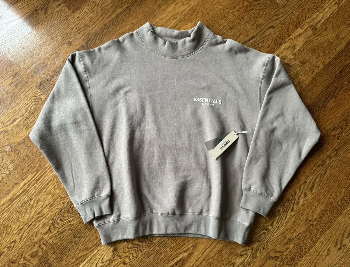 Fear of God Large Mockneck Desert Taupe Sweatshirt Crewneck Wood