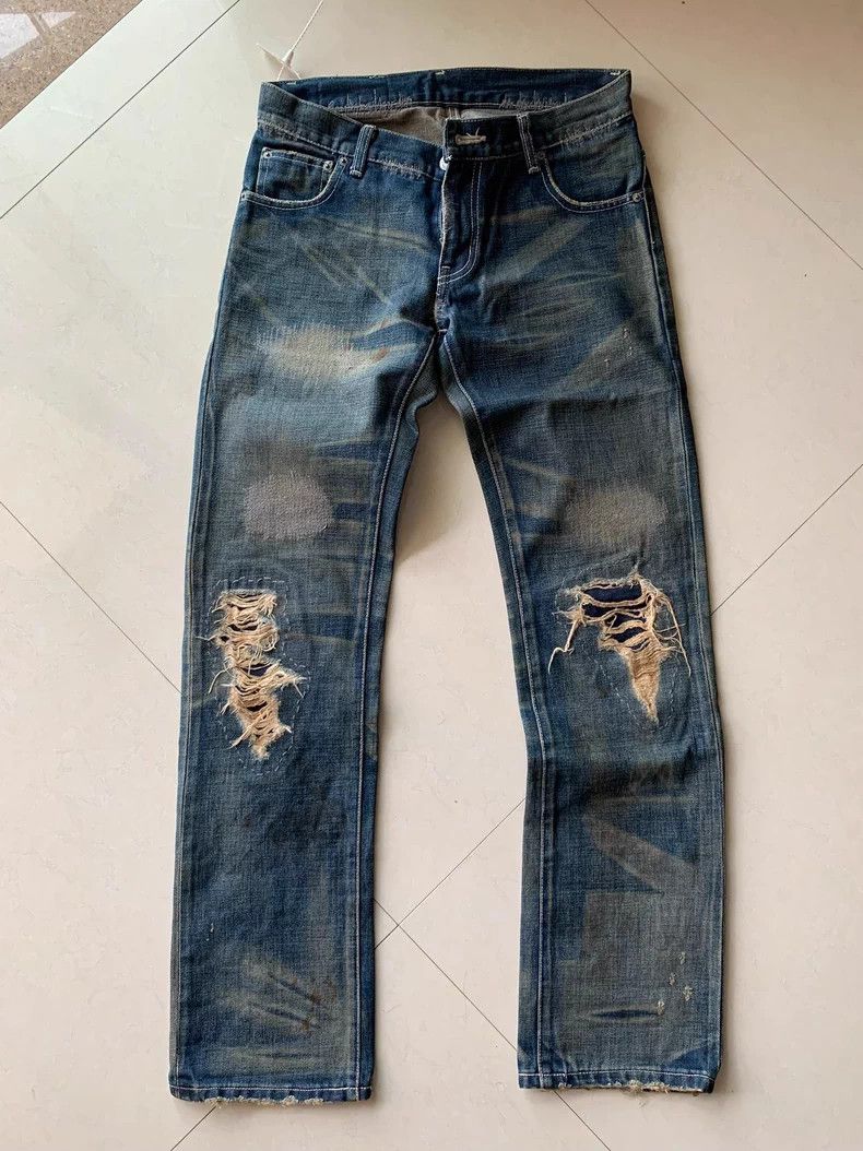 Neighborhood Neighborhood 03 Max Savage Distressed Jeans S Size US 26 / EU 42 - 1 Thumbnail