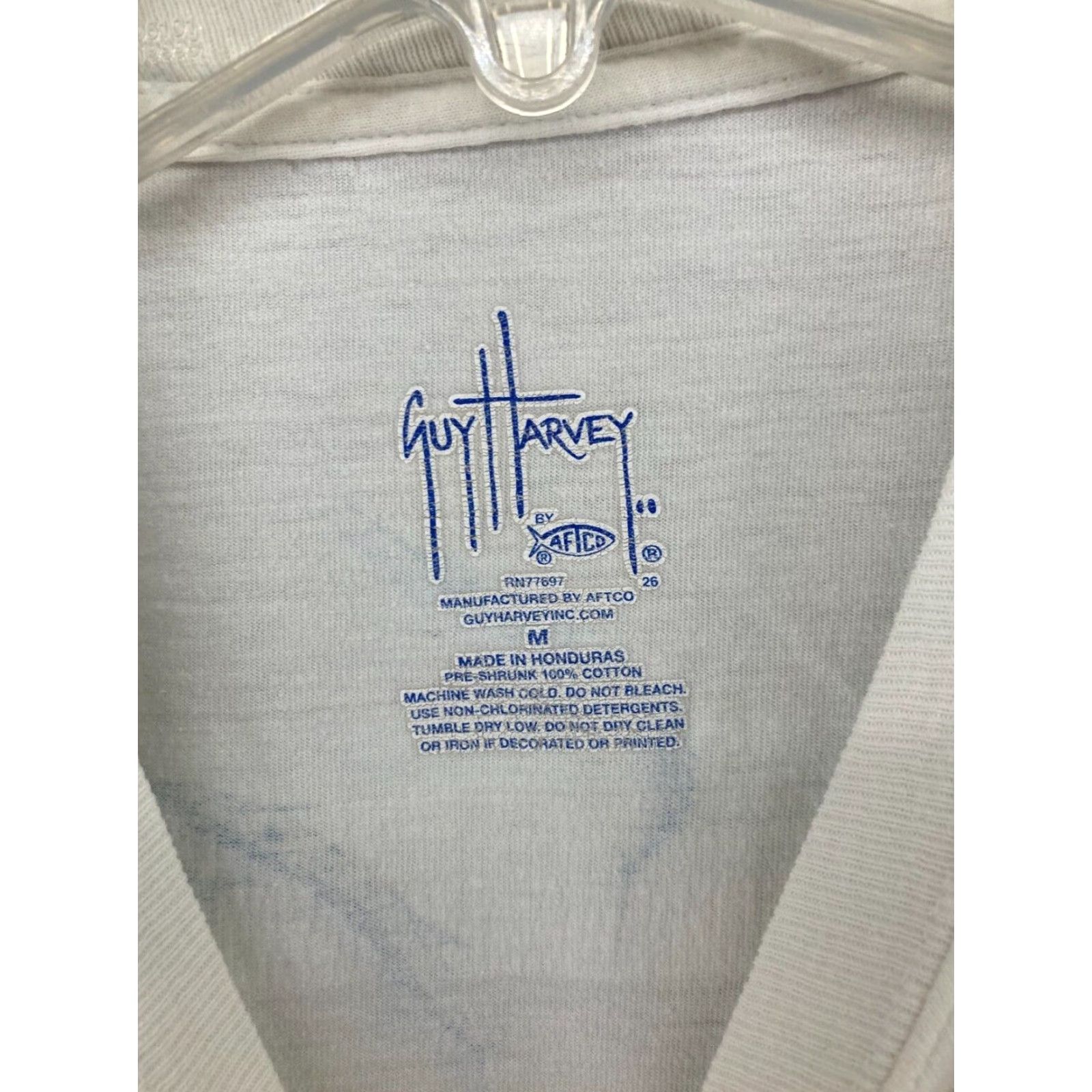 Guy Harvey VINTAGE Guy Harvey AFTCO Men's T-Shirt Medium White Outdoor Fishing Graphic Print 90s Men Size US M / EU 48-50 / 2 - 5 Thumbnail