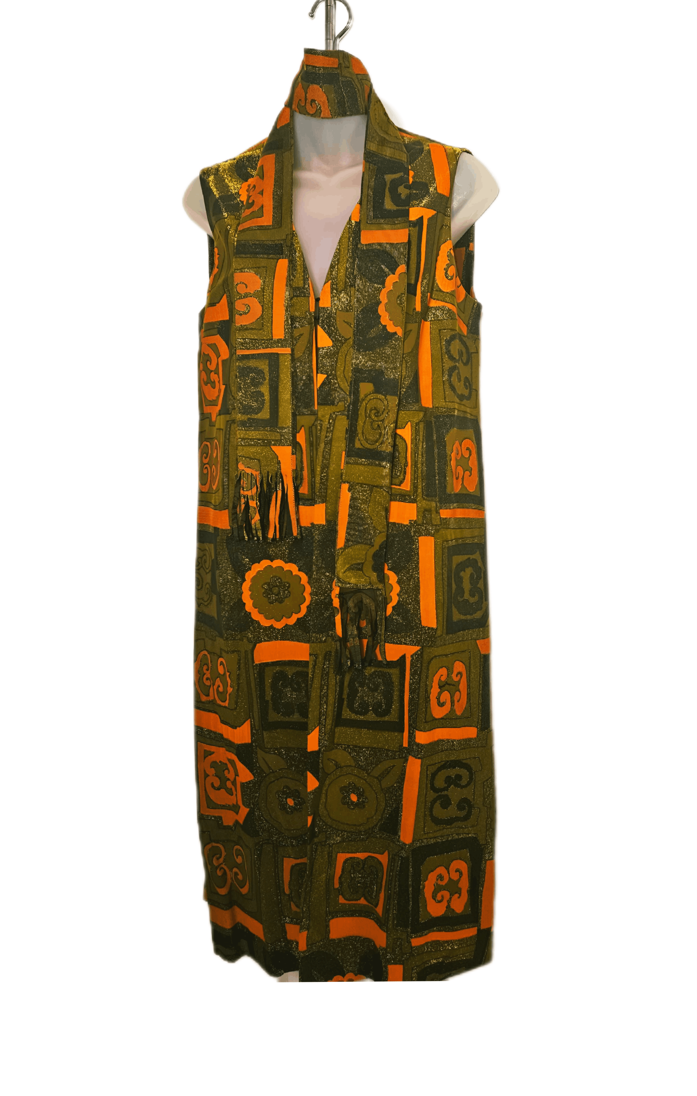 Other 1960s MOD GEO SPARKLE VEST + SCARF SET Size ONE SIZE - 6 Thumbnail
