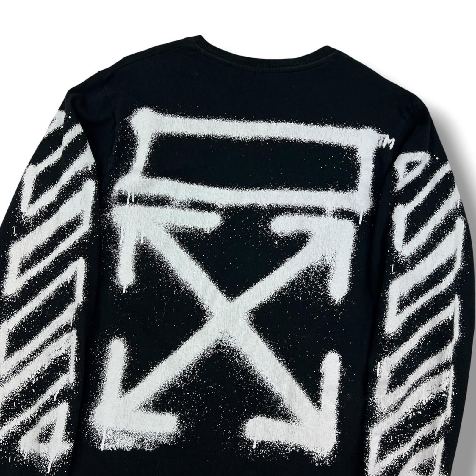Off-White Off-White Spray Arrows Long Sleeve T Shirt Size US M / EU 48-50 / 2 - 1 Thumbnail
