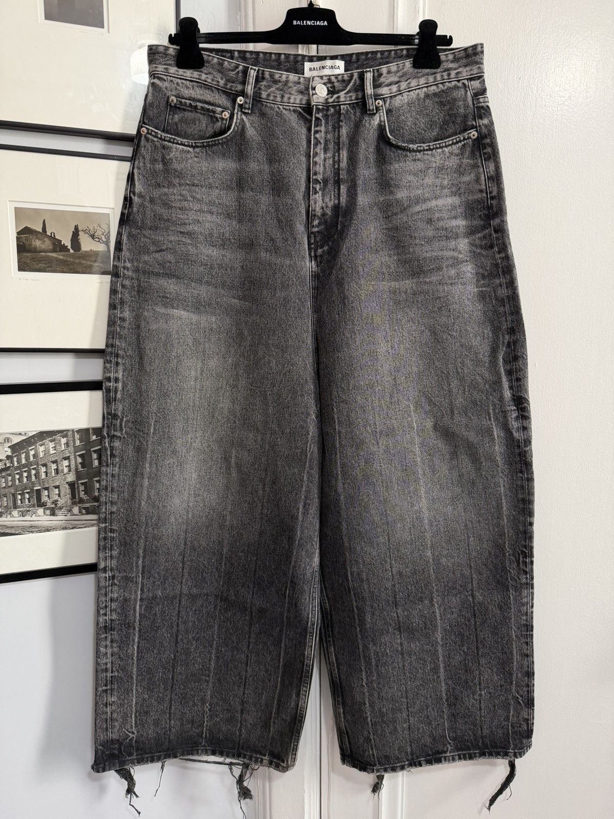 Iced Black Low Crotch Baggy Jean [32] fits 34-36