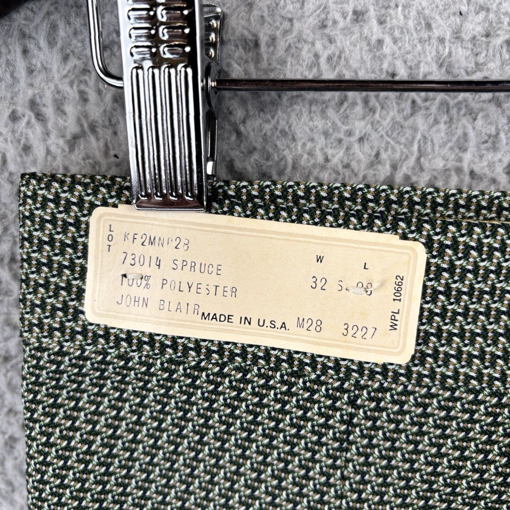 Blair VINTAGE NOS John Blair Polyester Pants Mens 32x28 Spruce Green Disco 60s 70s USA Size US 32 / EU 48 - 4 Thumbnail