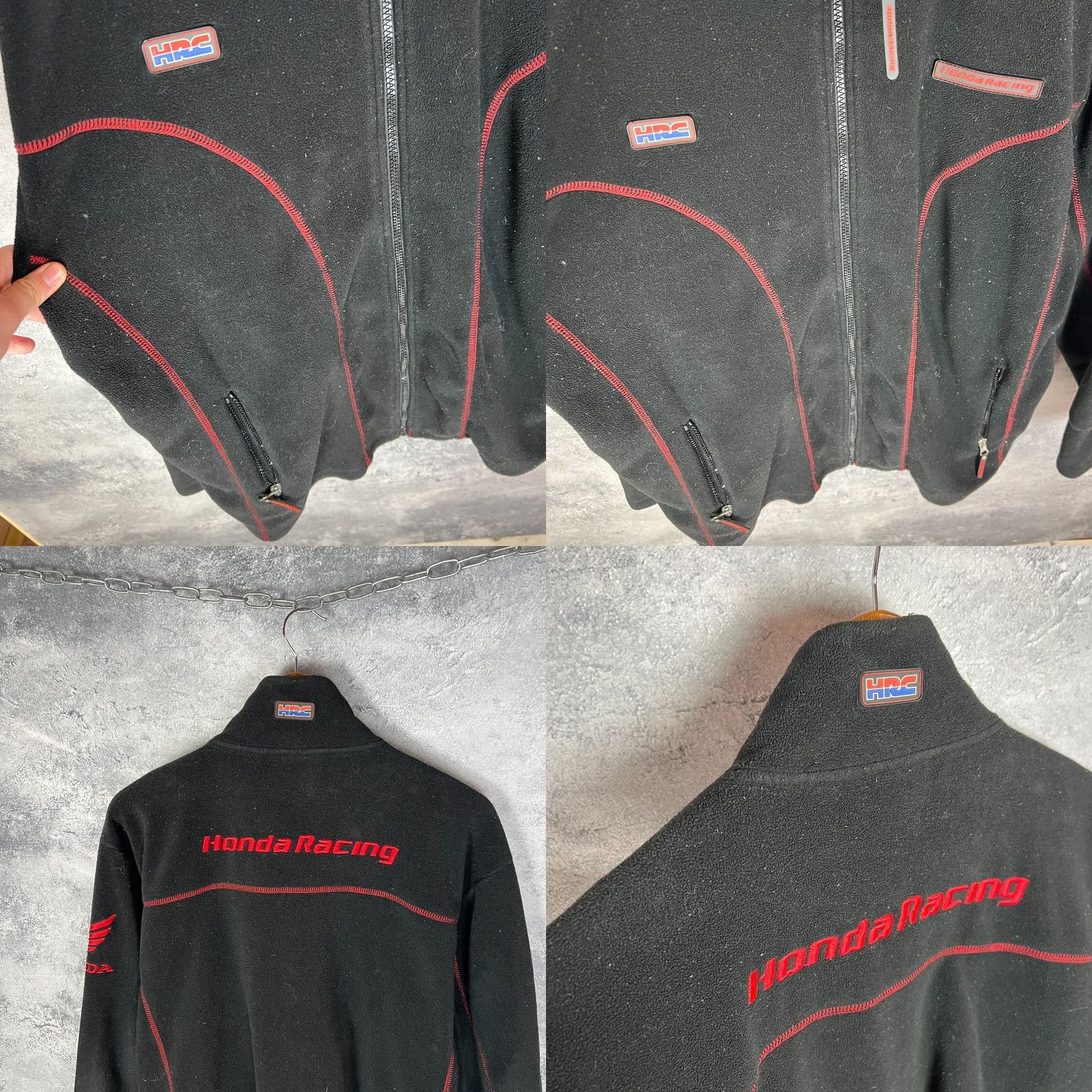 Honda Honda Racing Fleece Jacket Full Zip Black M Men’s Jacket Size US M / EU 48-50 / 2 - 8 Thumbnail