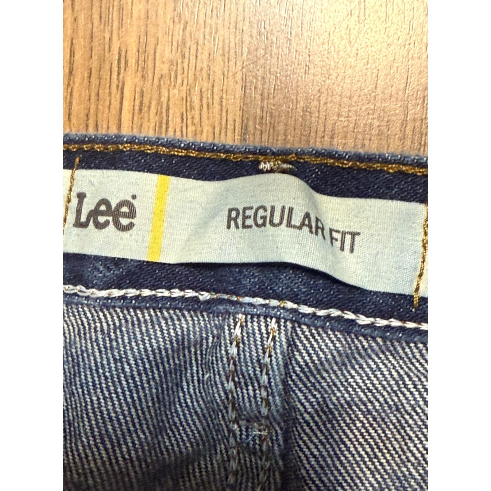 Lee Lee Jeans Men 40x30 Blue Denim Straight Mid Rise Regular Fit Jeans Size US 40 / EU 56 - 4 Thumbnail