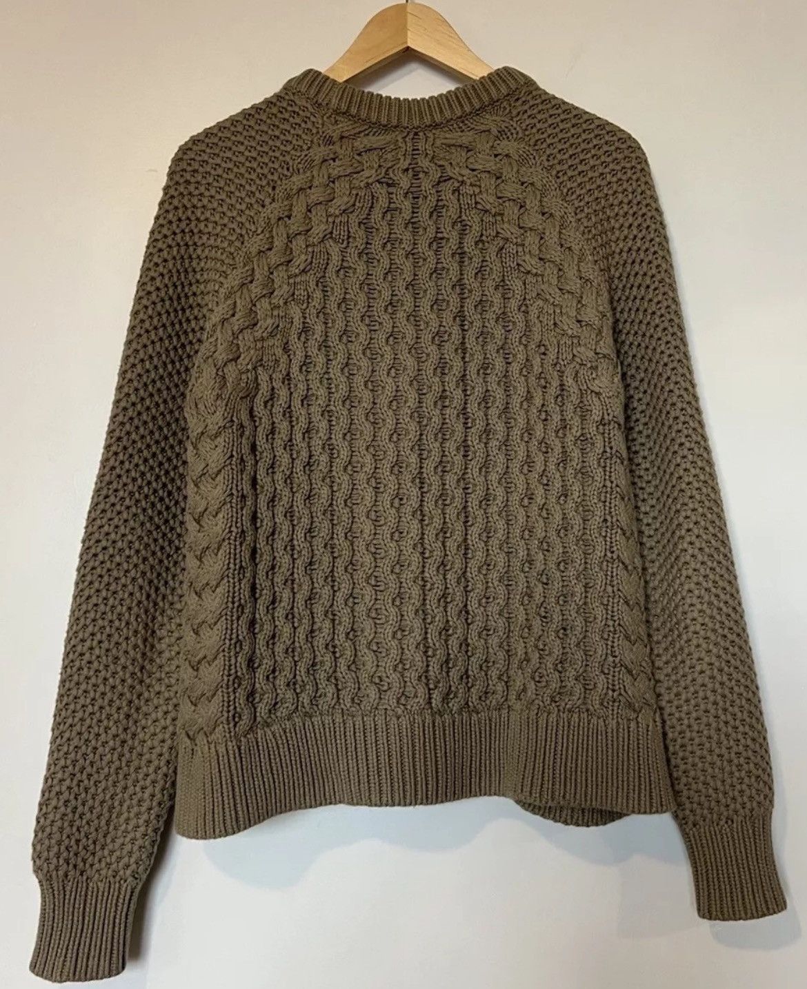 Acne Studios Acne Studios Ruth Air Large Chunky Cable Knit Raglan Sweater Size L / US 10 / IT 46 - 6 Thumbnail