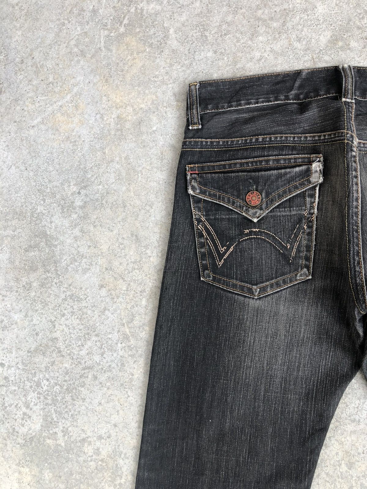 If Six Was Nine Japanese Edwin Flared Jeans Distressed Jeans Size US 32 / EU 48 - 9 Thumbnail
