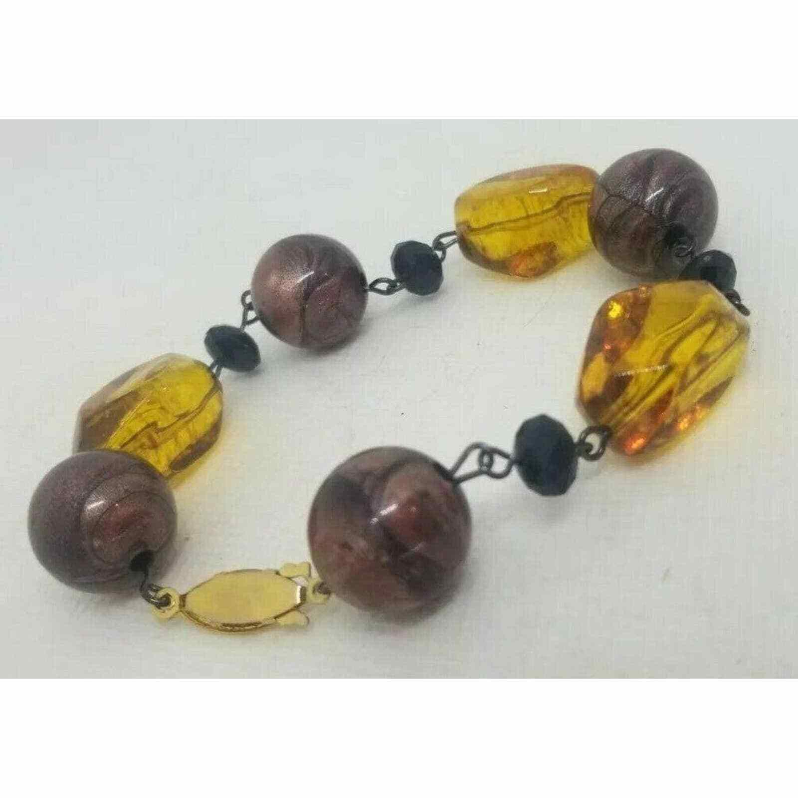 The Unbranded Brand Fall Fashion Autumn Colored Beaded Bracelet Link Clasp Prett Size ONE SIZE - 3 Thumbnail
