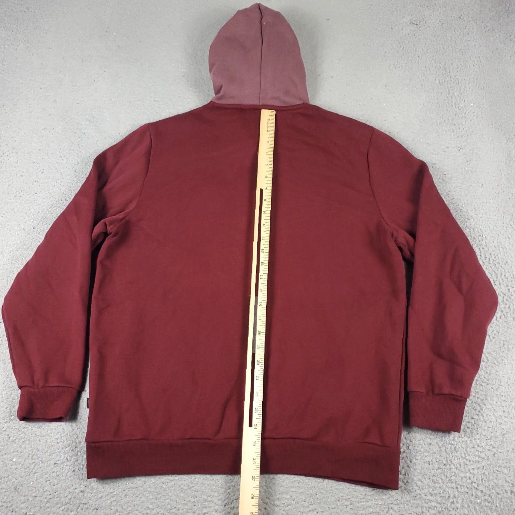 Puma PUMA Hoodie Mens Large Red Casual Pullover Sweatshirt Long Sleeve Mock Neck Size US L / EU 52-54 / 3 - 6 Thumbnail