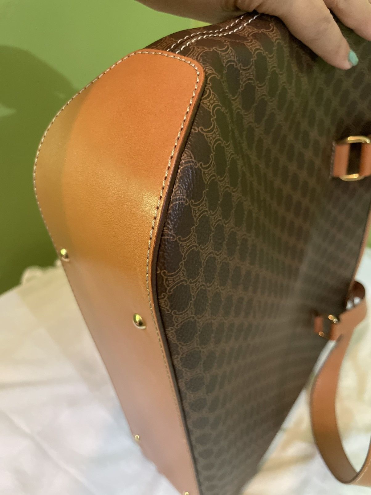 Celine Celine Brown Macadam Tote Bag Size ONE SIZE - 10 Thumbnail