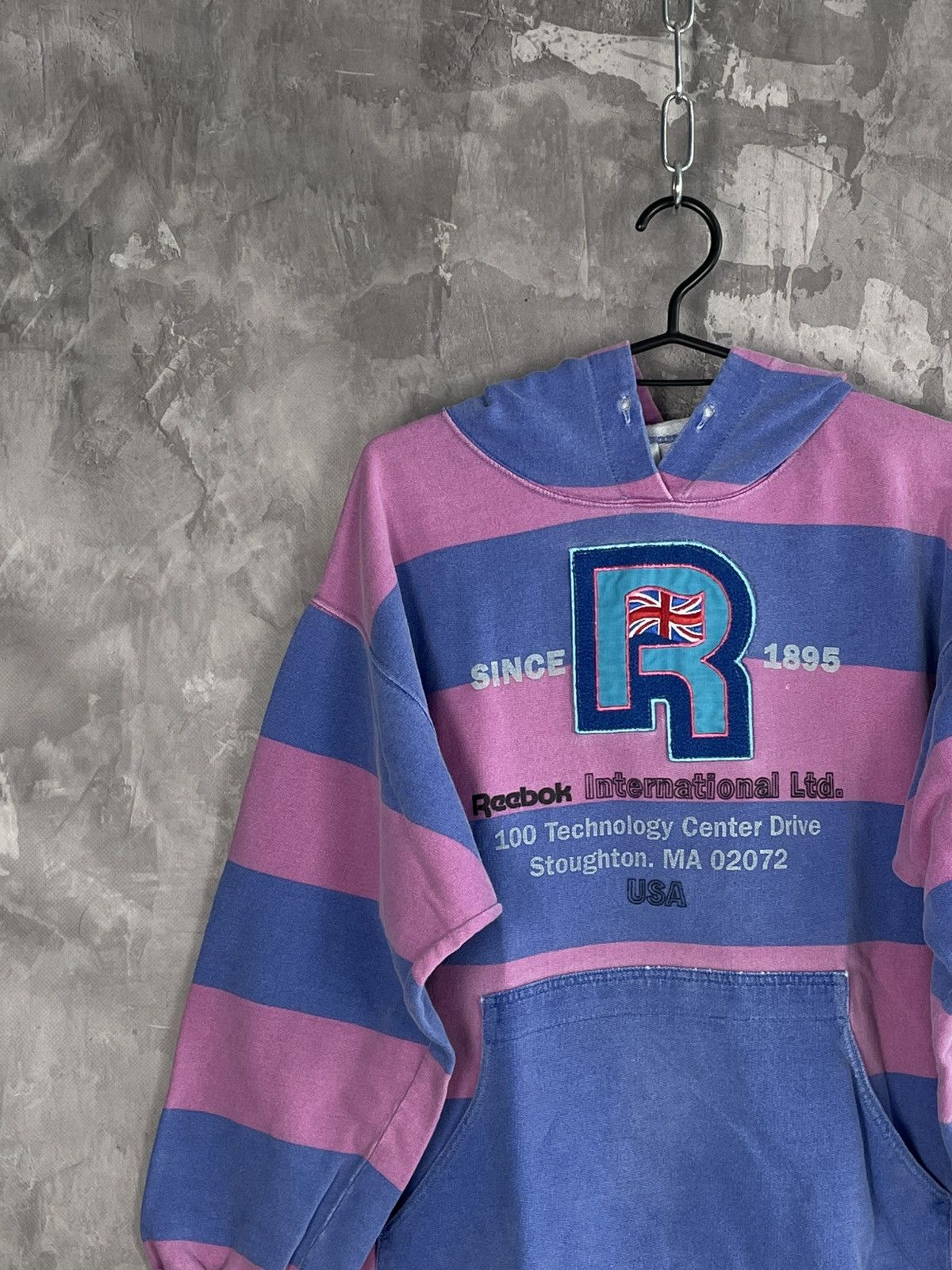Reebok × Vintage Vintage Early 80s Reebok Glamour Faded Baggy Italian Hoodie Size M / US 6-8 / IT 42-44 - 3 Thumbnail