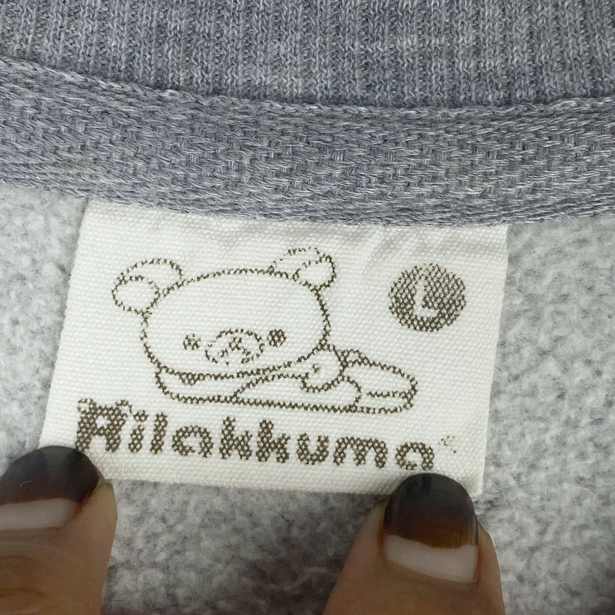 Designer × Vintage Rilakkuma Grey Sweatshirt Crewneck Pullover Jumper Size L / US 10 / IT 46 - 5 Thumbnail
