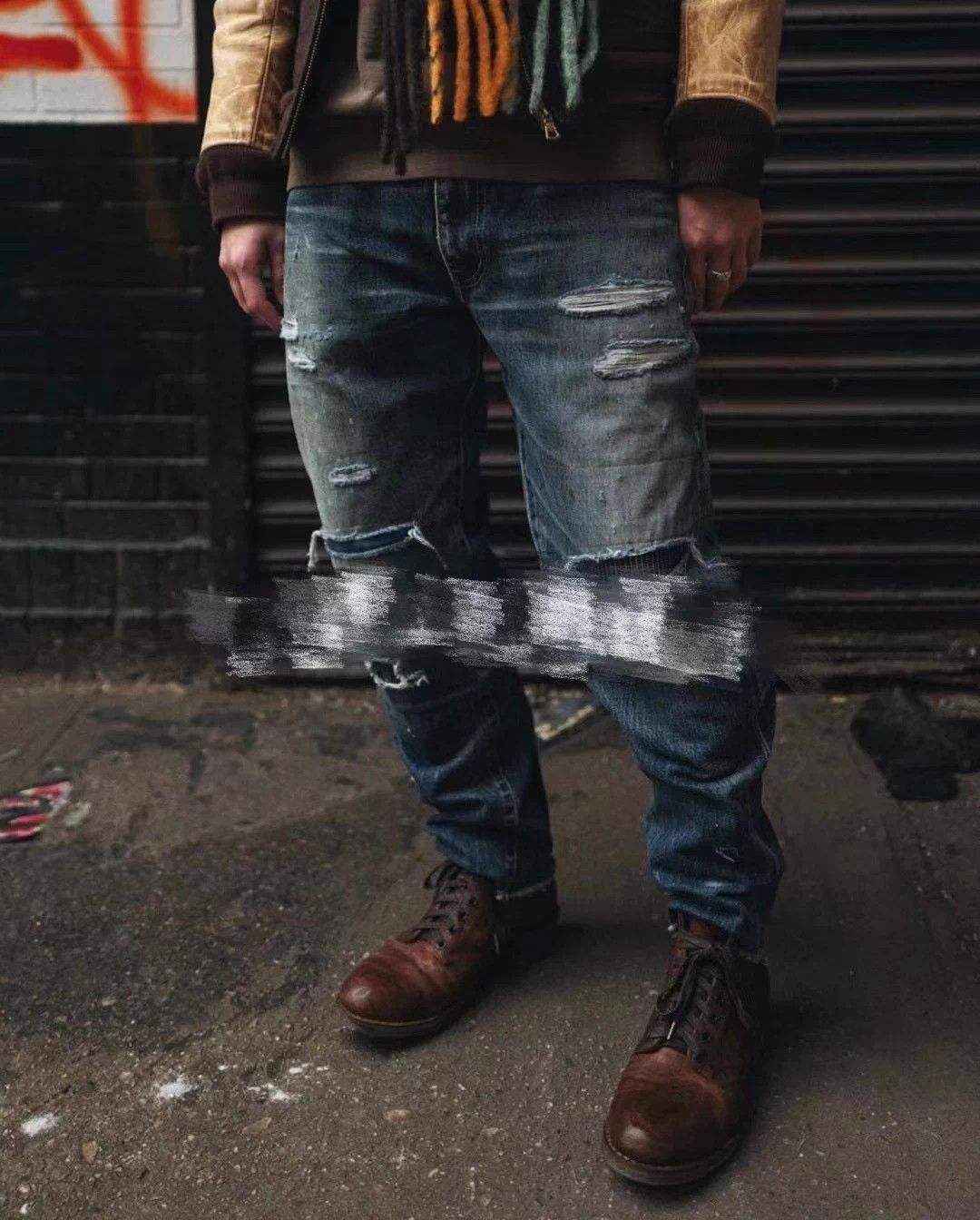 Visvim VISVIM 19AW SPOT JOURN TACKED CRASH Jeans 3 no pockets Size US 34 / EU 50 - 6 Thumbnail