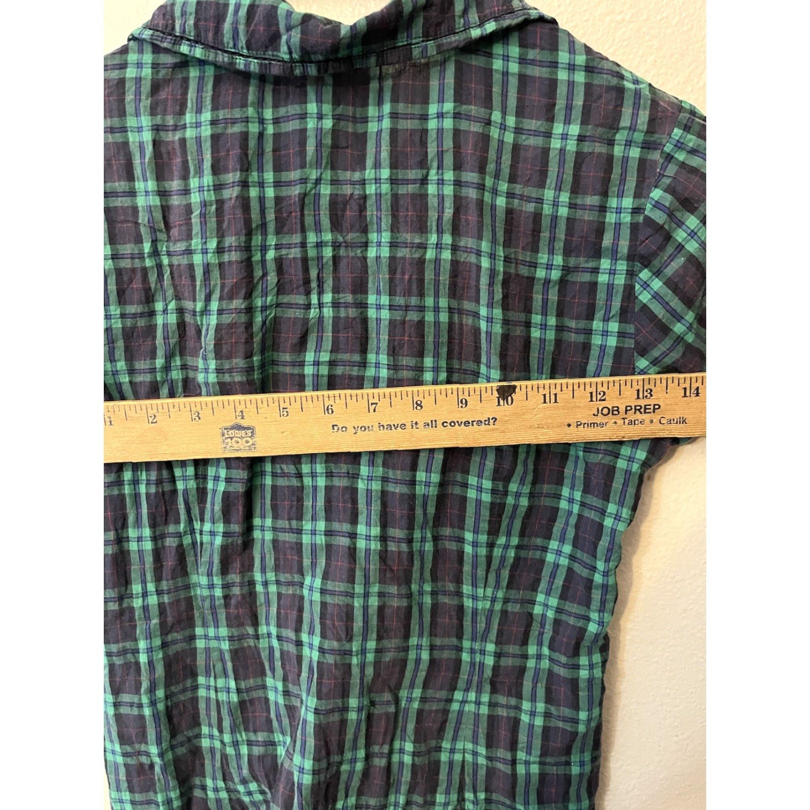 Vintage VINTAGE American Eagle Shirt Plaid Short Sleeve Button-Up Women Size 2 Green 100% Cotton Womens Size XS / US 0-2 / IT 36-38 - 4 Thumbnail
