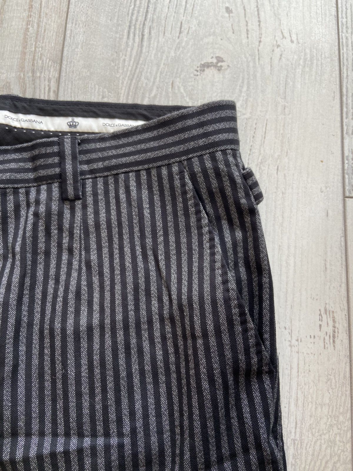 Dolce & Gabbana Dolce & Gabbana Pinstripe Pants Size US 40 / EU 56 - 6 Thumbnail