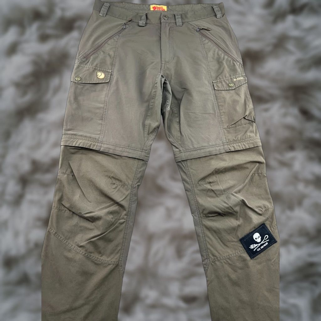 Vintage Fjällräven Abisko Zip Off Trousers Mens Pants EU 52 Outdoor G-1000 Brown Track Pants Mens EU 52 Brown Size US 36 / EU 52 - 1 Thumbnail