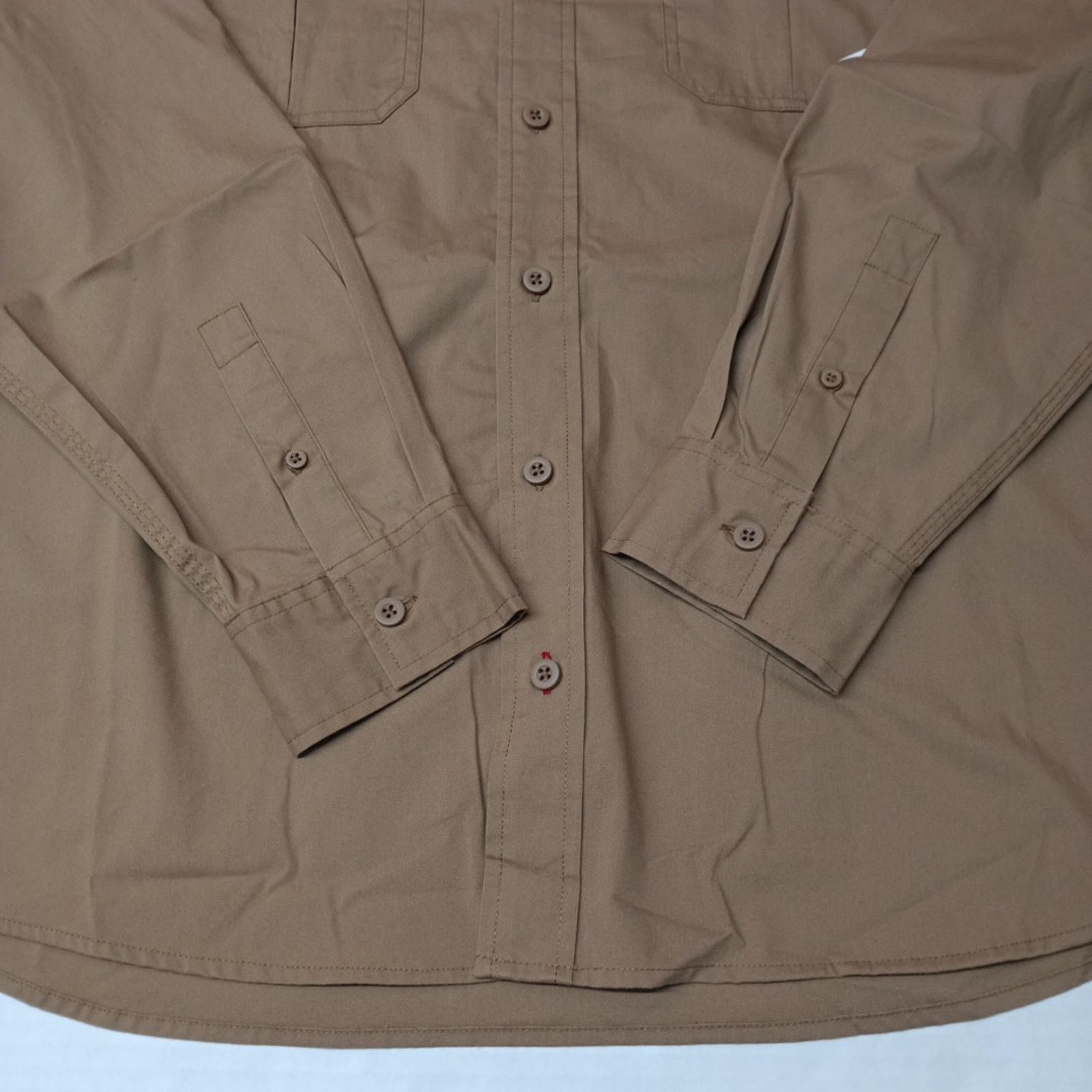 Wrangler Wrangler Big Men's Relaxed Fit Woven Shirt Size L Brown Size US L / EU 52-54 / 3 - 2 Thumbnail