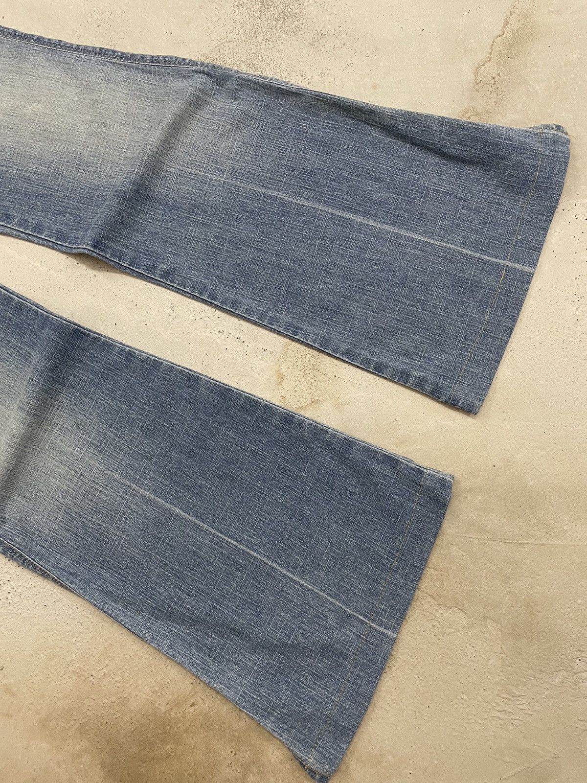 Designer Marithe Francois Girbaud Flare Denim Pants Size US 27 - 6 Thumbnail