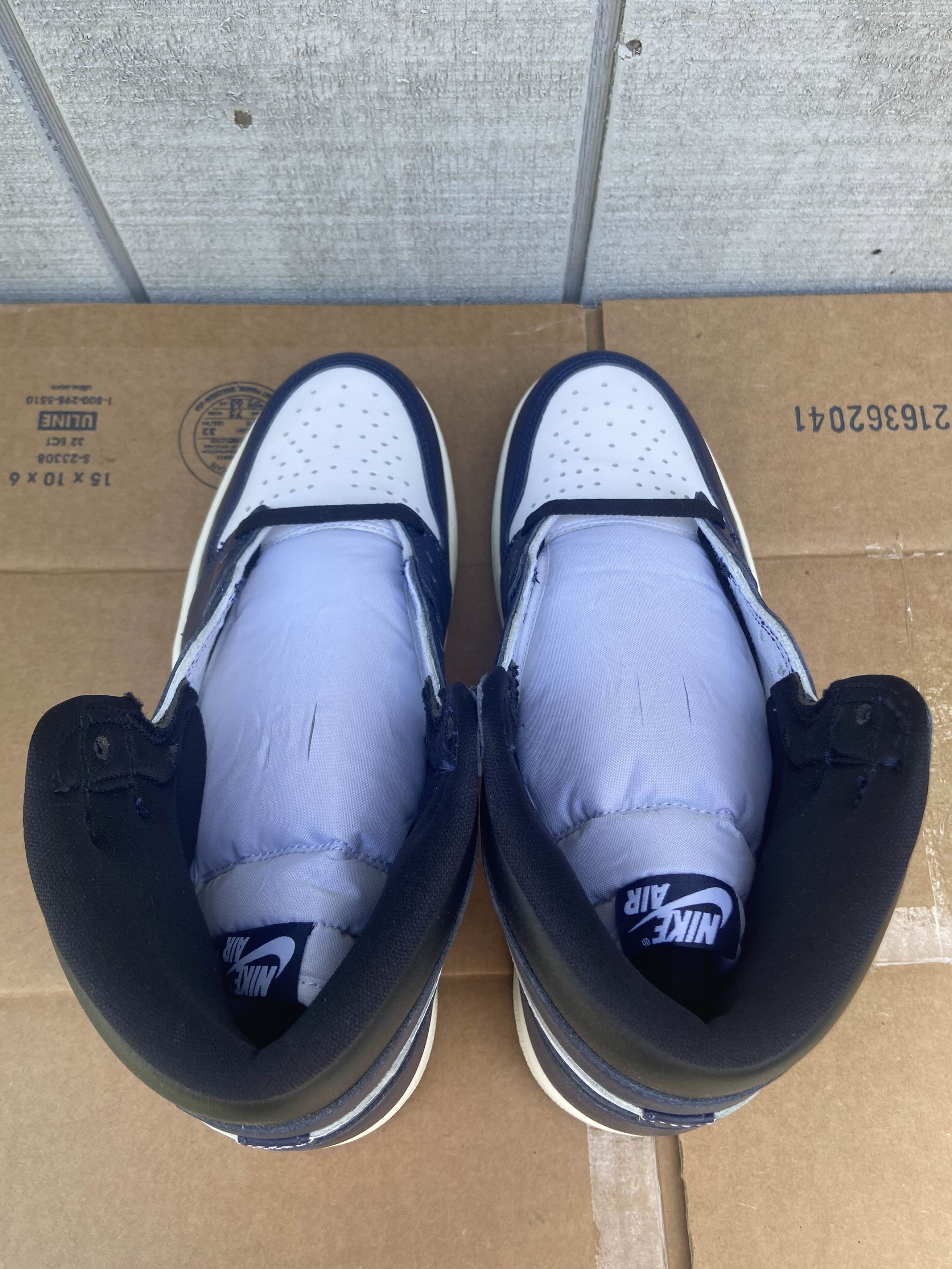 Nike Air Jordan 1 Retro OG High Midnight Navy Unreleased Sz 9.5 Size US 9.5 / EU 42-43 - 4 Thumbnail