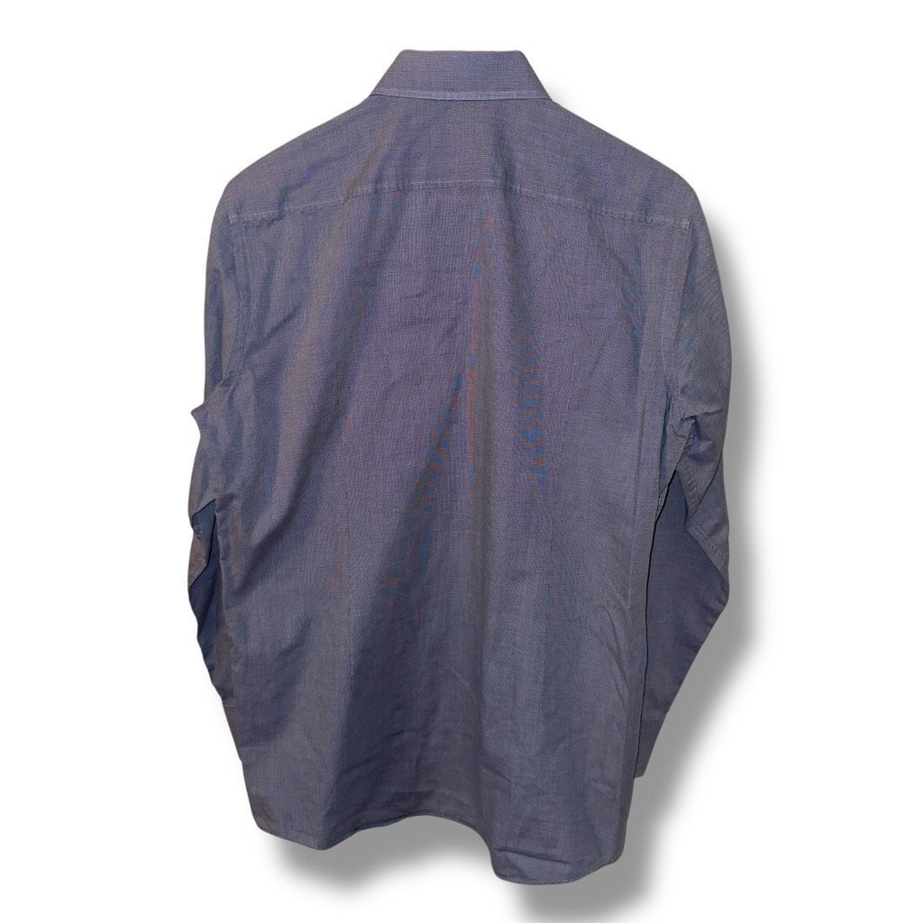 Hugo Boss Boss Hugo Boss French Blue Sharp-Fit Spread Collar Dress Shirt M 15.5 Size US M / EU 48-50 / 2 - 8 Thumbnail
