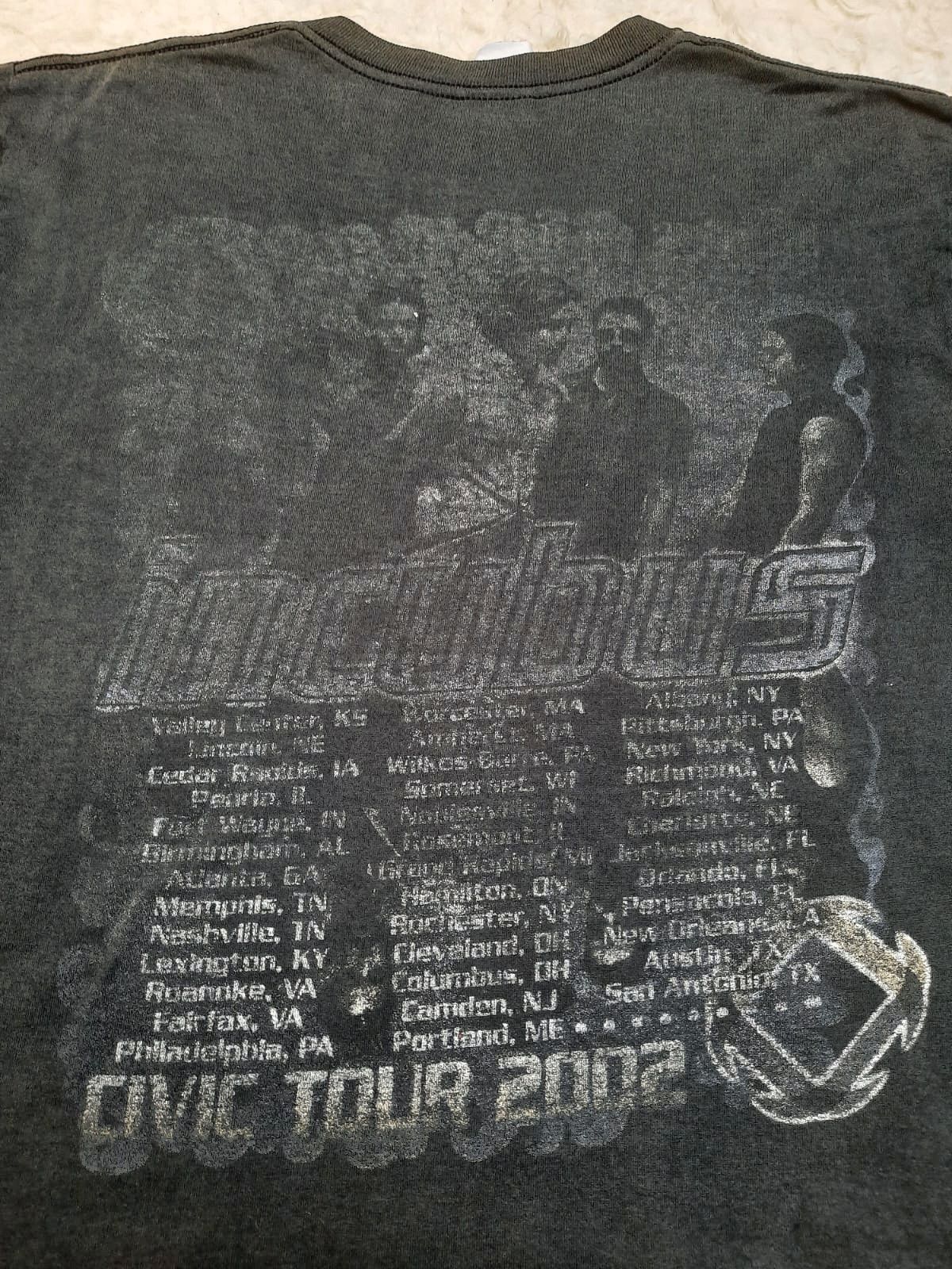 Band Tees Incubus Civic Tour 2002 Size US M / EU 48-50 / 2 - 8 Thumbnail