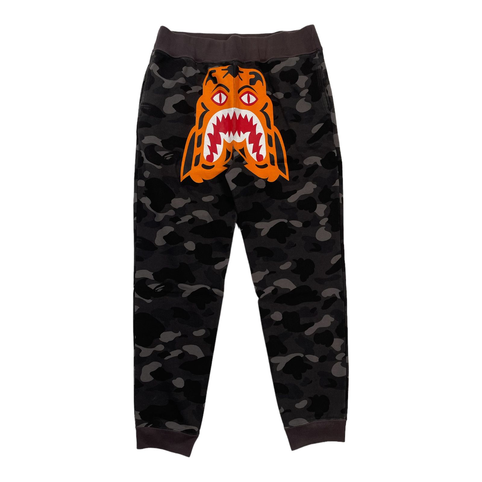 image of Bape Tiger Sweatpants Black Camo Pre-Owned, Men's (Size 36)