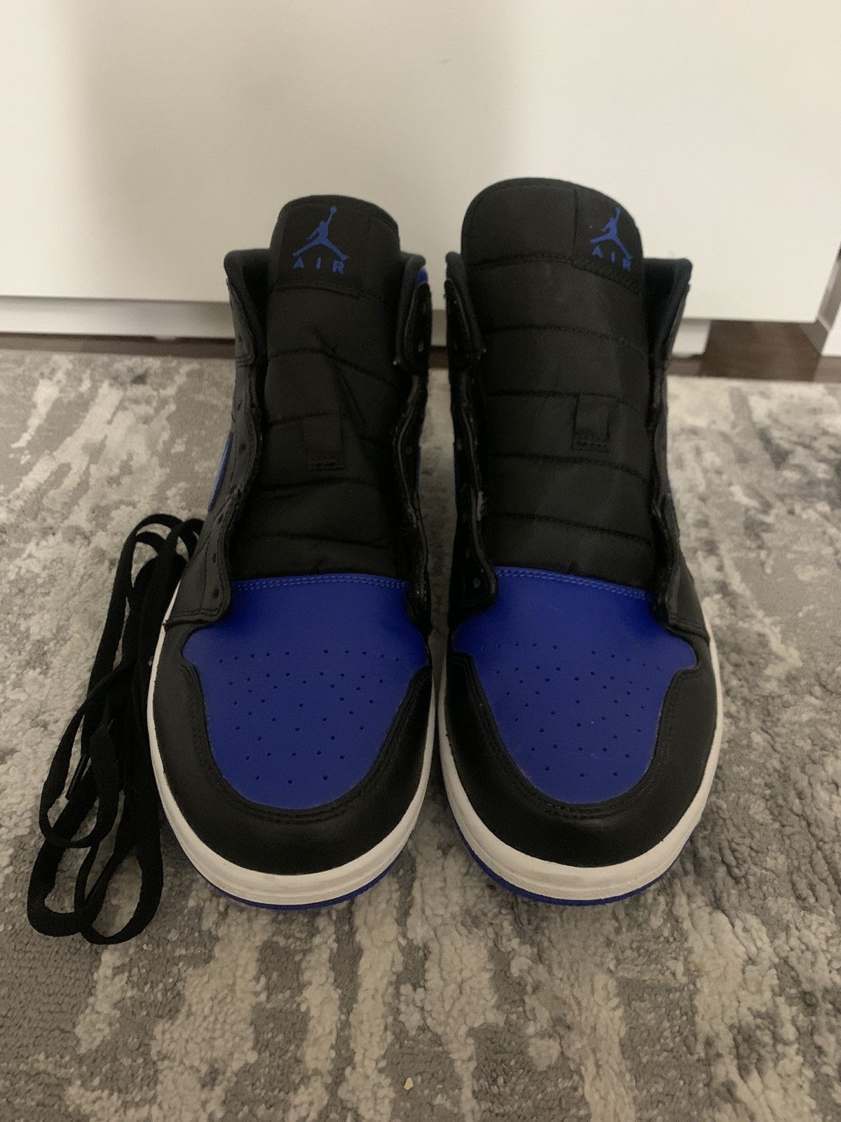 Jordan Brand Air Jordan 1 Mid Black Royal Size US 11 / EU 44 - 2 Thumbnail