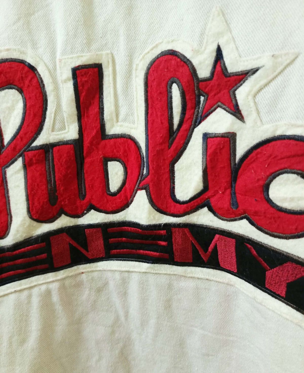 Public Enemy Vintage 1993 Public Enemy Baseball cotton jerseys Size US L / EU 52-54 / 3 - 5 Thumbnail