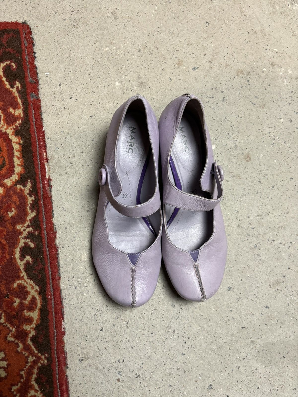 Japanese Brand × Vintage Vintage MARC Pumps Flieder/Lila Lavendel Banja Heels Size US 9 / IT 39 - 2 Thumbnail