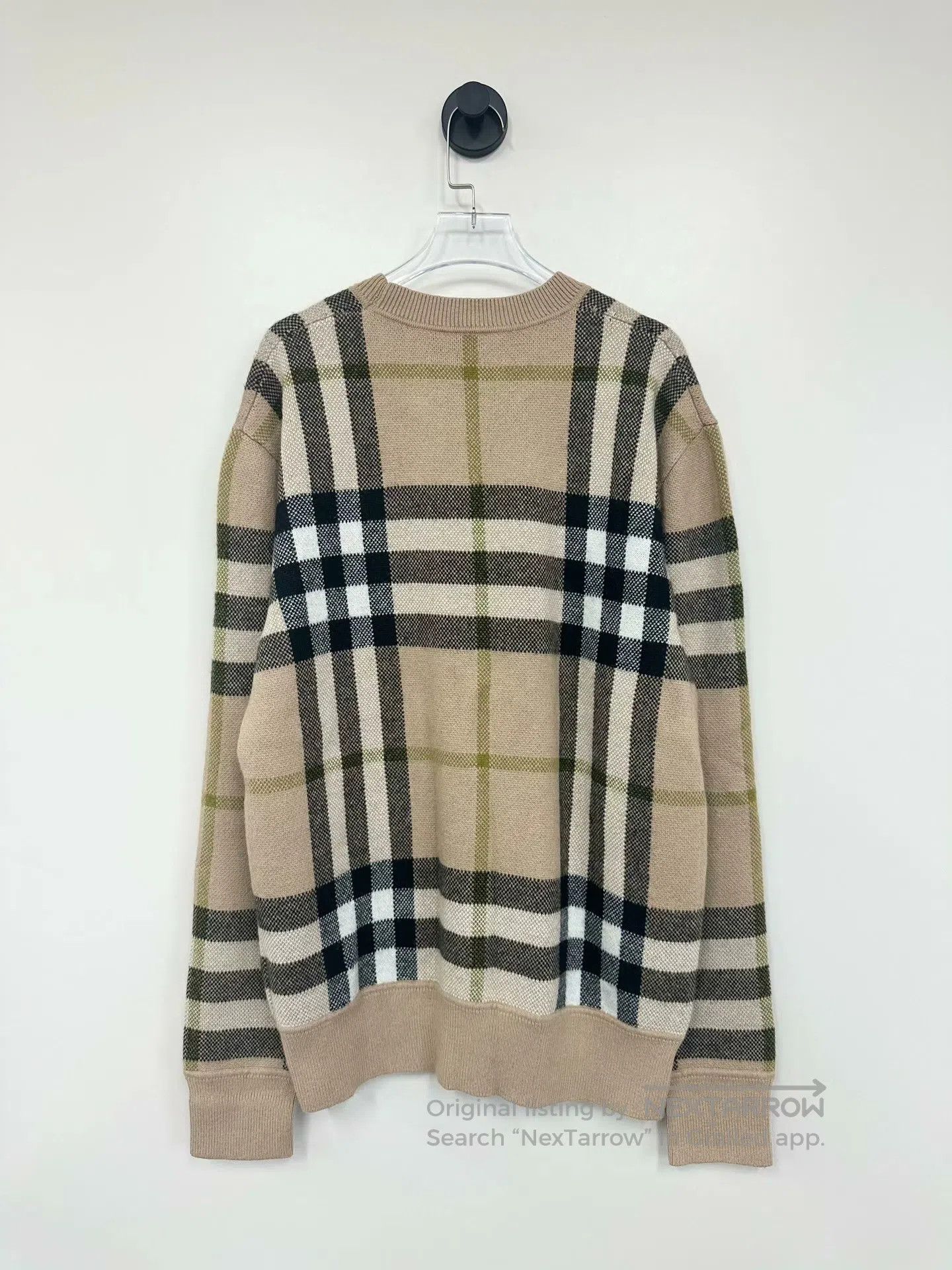 Burberry Burberry Beige Classic Checkered Knit Sweater| Size US S / EU 44-46 / 1 - 2 Thumbnail