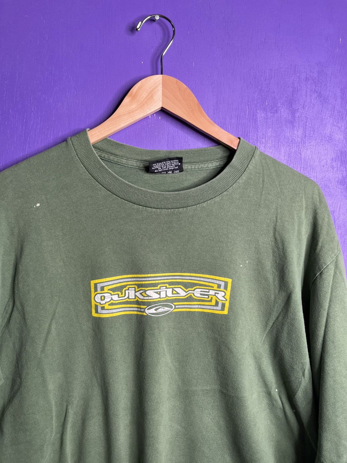 Quiksilver × Vintage Vintage ‘00s Quicksilver logo long-sleeve t-shirt Size US M / EU 48-50 / 2 - 3 Thumbnail