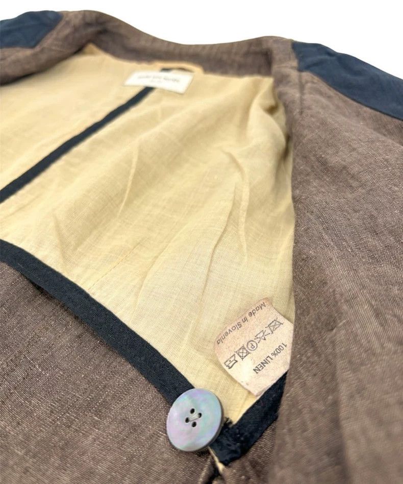 Dries Van Noten DRIES VAN NOTEN size:36 linen jacket Size US XXS / EU 40 - 9 Thumbnail