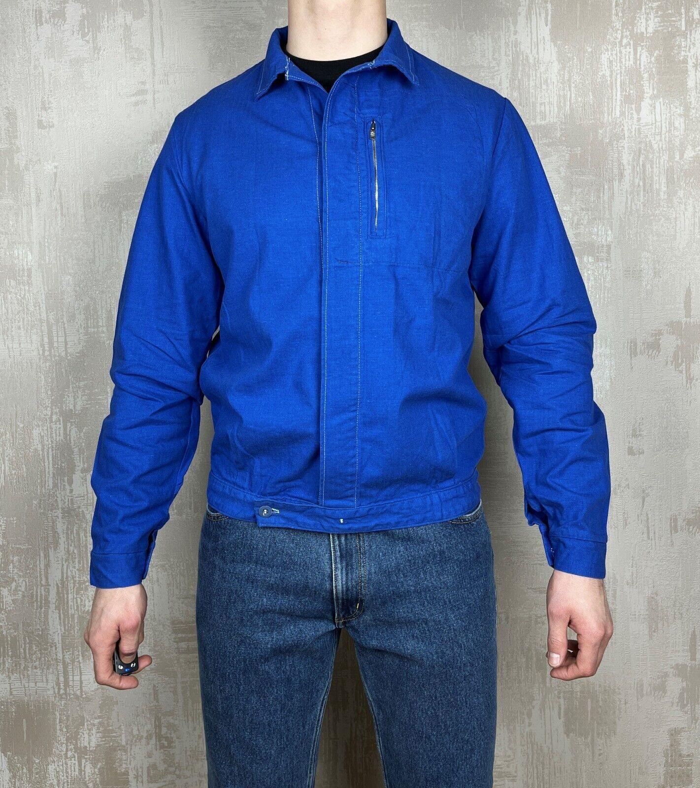 Le Laboureur Vintage 80's OTAVAN-STABIL Czech Work Chore Jacket Size US L / EU 52-54 / 3 - 1 Thumbnail