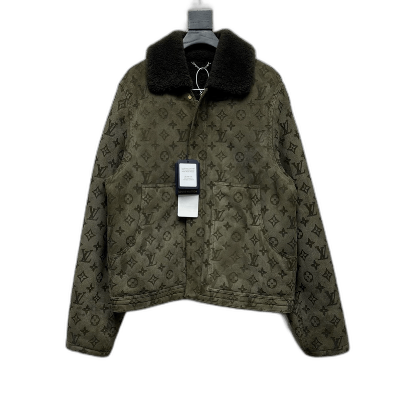 Louis Vuitton Louis Vuitton Monogram Full Print Shearling Coat - dmc Size M / US 6-8 / IT 42-44 - 1 Thumbnail