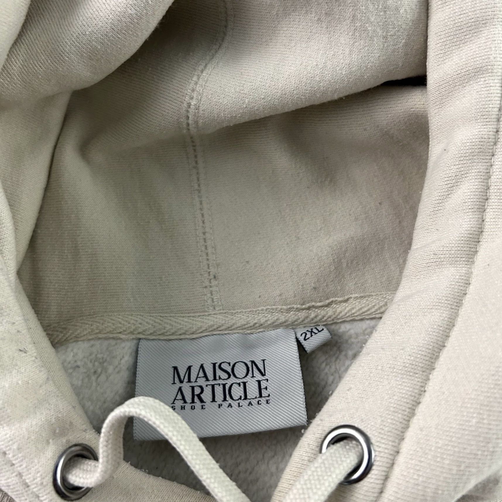 Vintage Maison Article Hoodie Men's 2XL Beige Pullover Sweatshirt Size US XXL / EU 58 / 5 - 4 Thumbnail