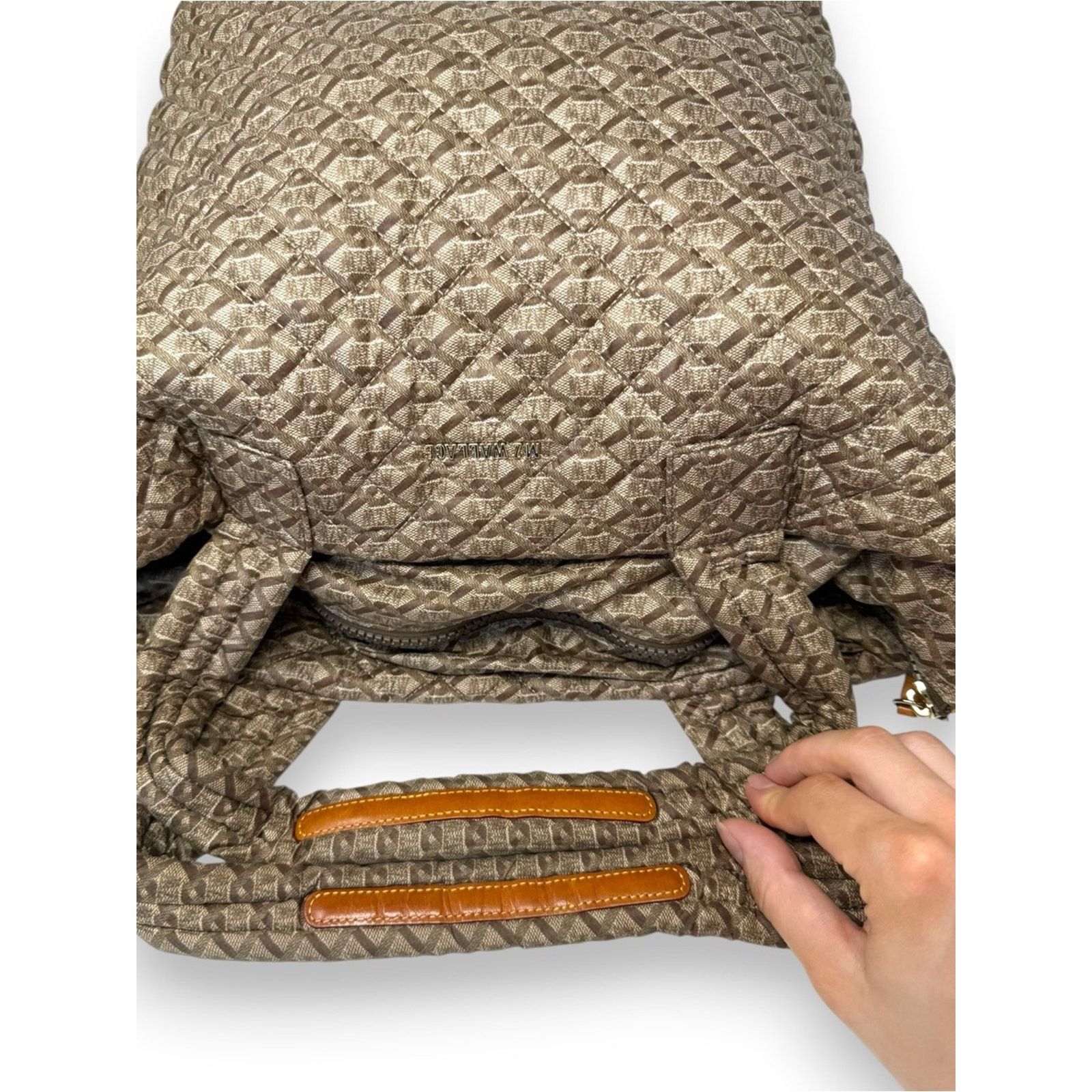 MZ Wallace MZ Wallace Medium Metro Quilted Tote Monogram Basket Weave Size ONE SIZE - 6 Thumbnail