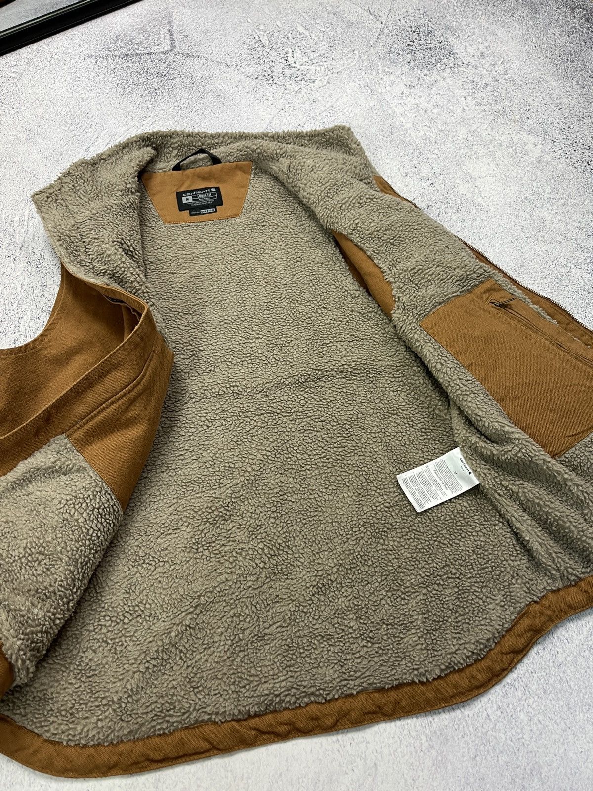 Carhartt Carhartt Duck Vest Sherpa Lined Streetwear Hype Men’s Size M Size US M / EU 48-50 / 2 - 7 Thumbnail