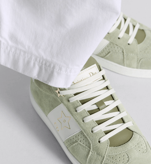 Dior o1w1db10525 KCK399 Dior Star Sneakers in Green/White Size US 8 / IT 38 - 7 Thumbnail
