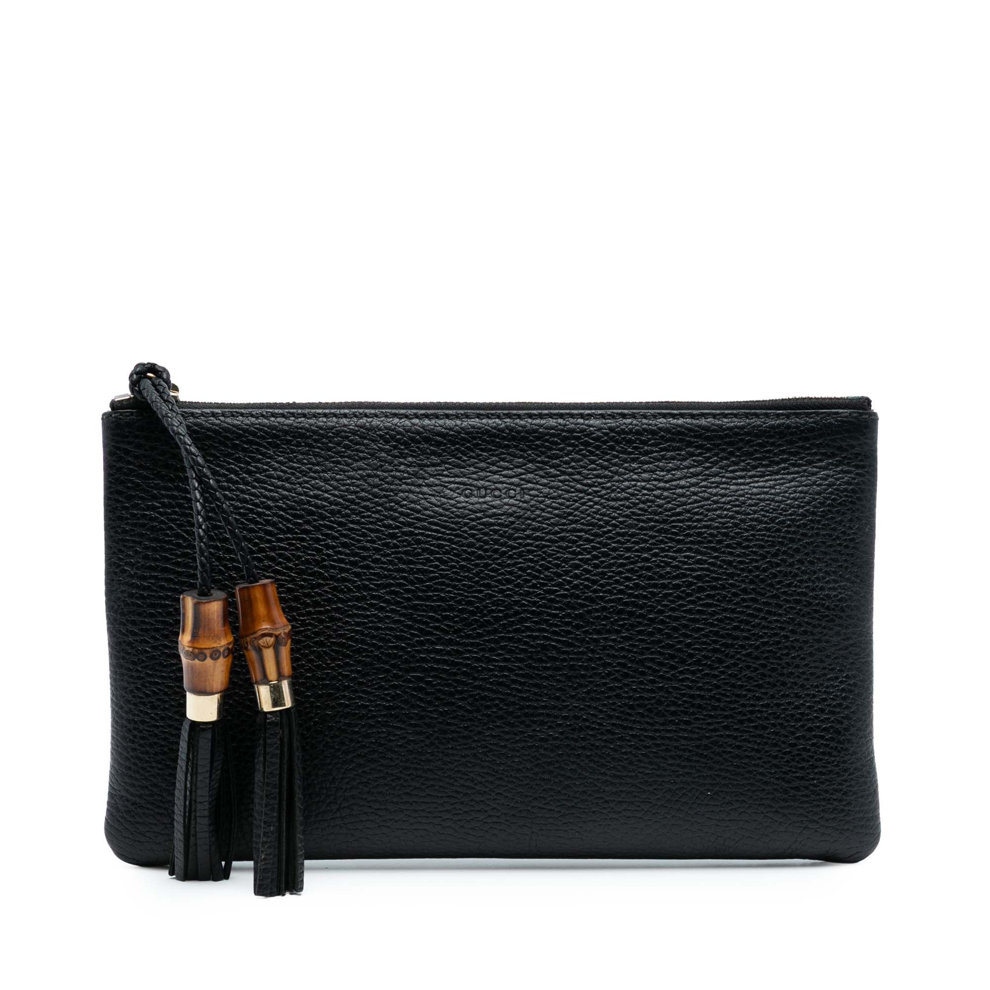 Gucci Gucci Calfskin Bamboo Clutch Size ONE SIZE - 1 Thumbnail