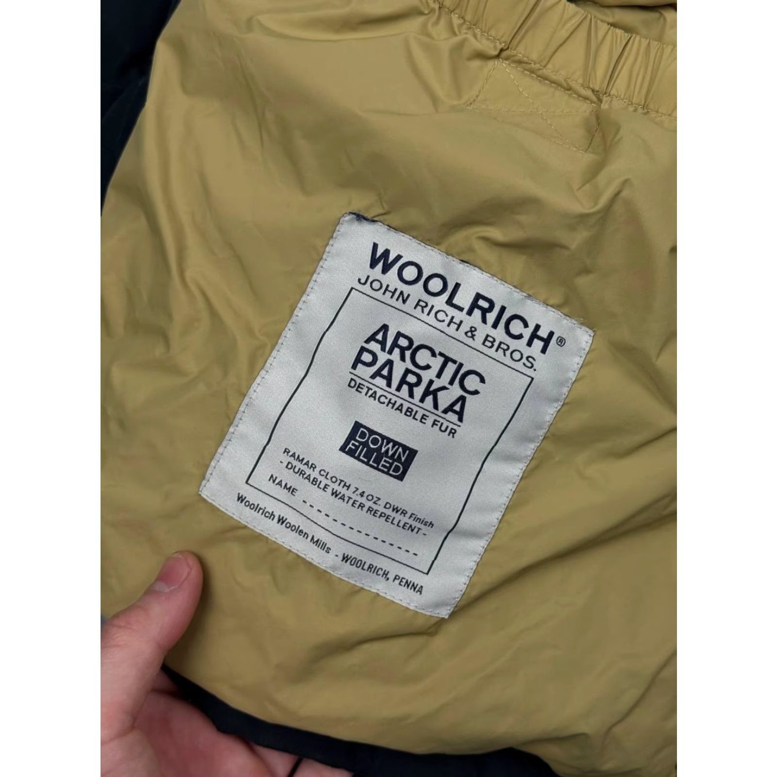Vintage VINTAGE Woolrich Jacket Parka Hooded Down Woolrich Arctic Men's S Black Size US S / EU 44-46 / 1 - 7 Thumbnail