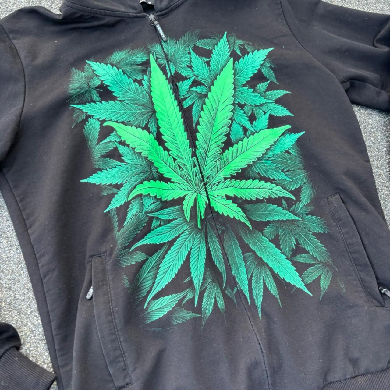 Japanese Brand × Vintage Cannabis hoodie Size US M / EU 48-50 / 2 - 2 Thumbnail