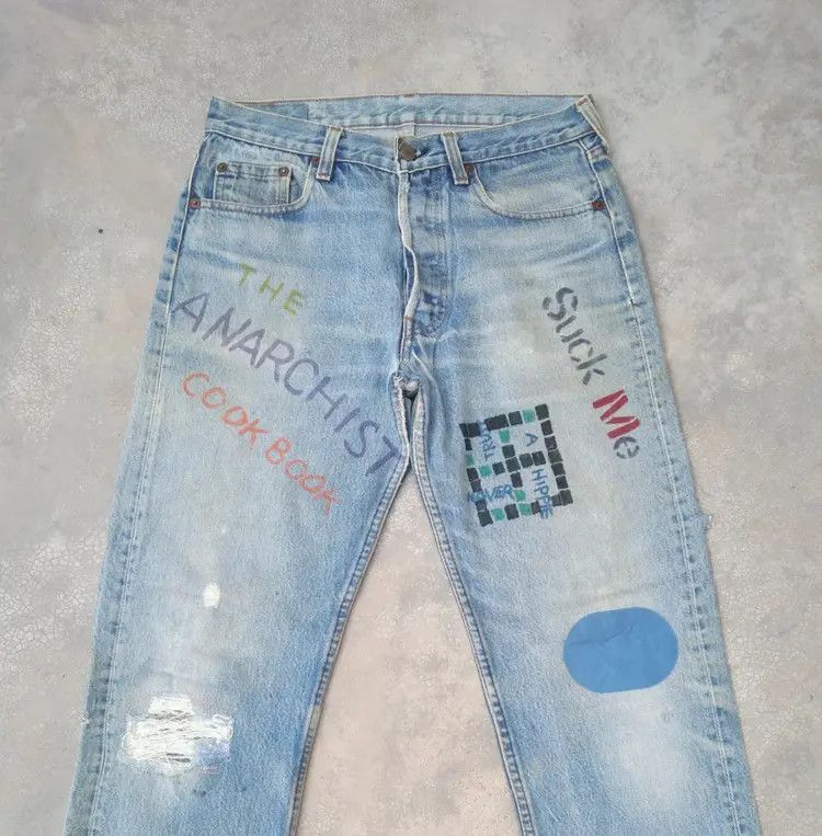 Levi's × Vintage 80s Vintage Levis 501 Made In USA Distressed Jeans 29x30 Size US 29 - 5 Thumbnail