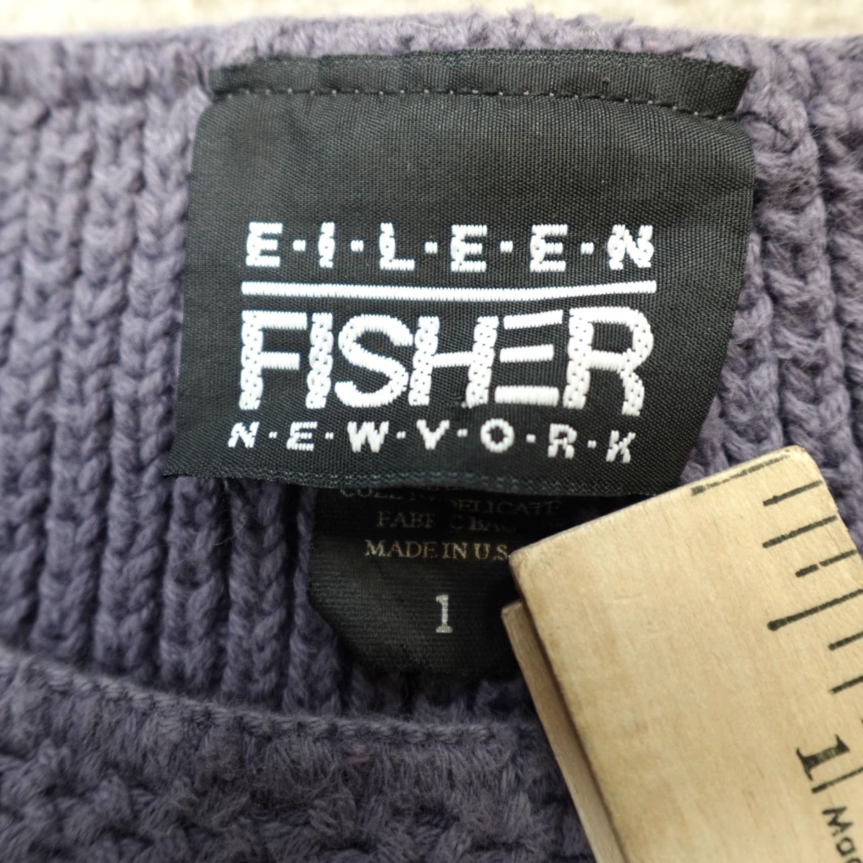 Eileen Fisher VINTAGE Eileen Fisher Sweater Womens Pullover Knit Open Cotton Blue M Medium Casual Open-Knit Size M / US 6-8 / IT 42-44 - 4 Thumbnail