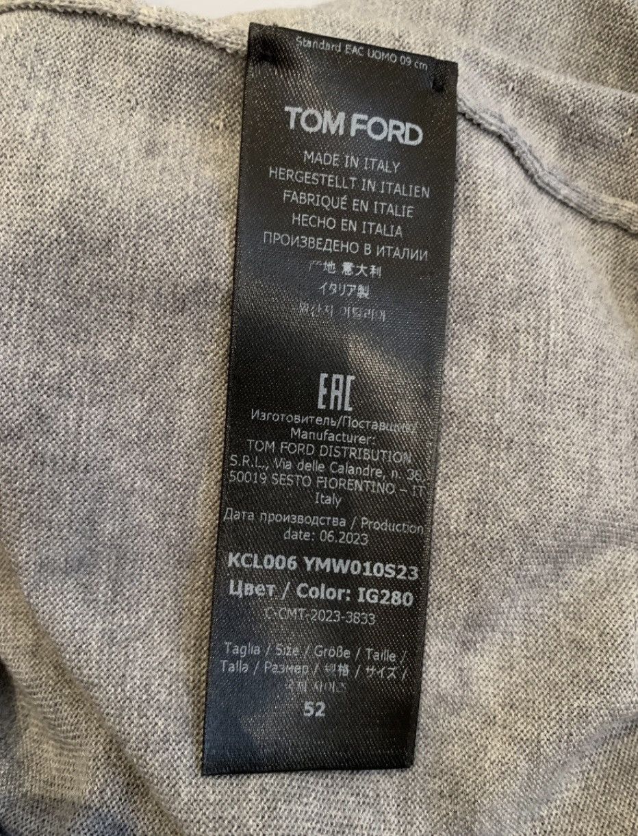 Tom Ford TOM FORD Slim-Fit Merino Wool sweatshirt 52|T Size US XL / EU 56 / 4 - 6 Thumbnail