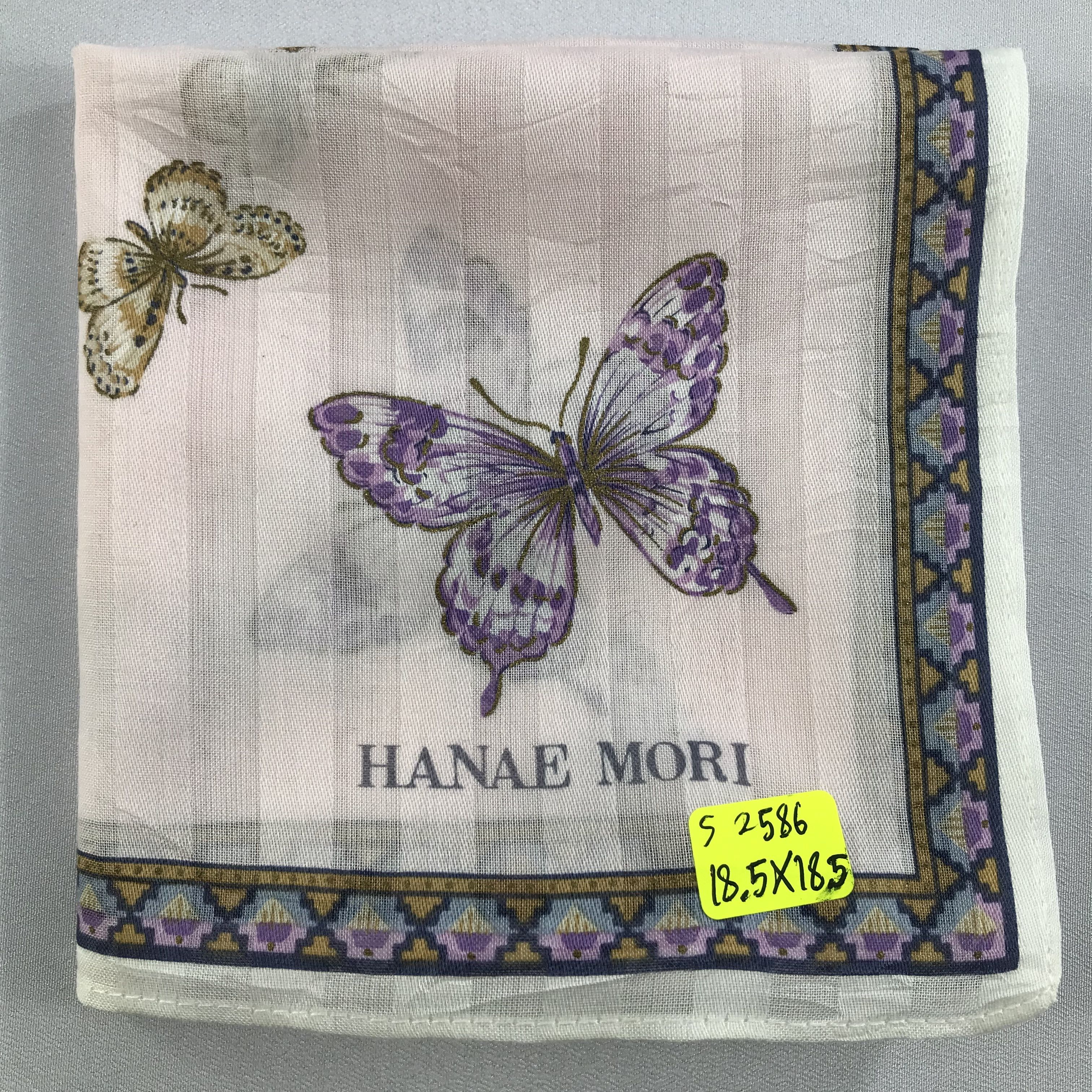 Hanae Mori × Vintage Hanae Mori Bandana / Handkerchief / Neckerchief - S2586 Size ONE SIZE - 5 Thumbnail